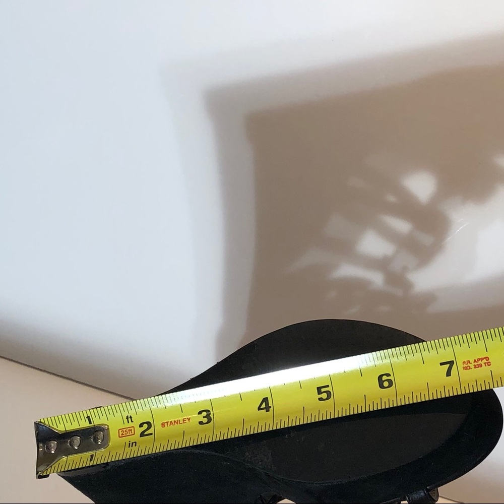 ALDO Black Wedge Sandals Sz 6 - Picture 11 of 15